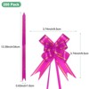 Unique Bargains Plastic Gold Edge PP Plastic Glossy Appearance Gift Wrap Satin Pull Bows 200 Count - 3 of 4