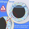 Whisen 36.2” Mini Toddler Trampoline with 6 Legs and Foam-covered Handle for Kids, Unique Print Design - 4 of 4