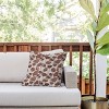 18"x18" Deny Designs Valentina Ramos Poppies Mocha Mousse Square Outdoor Throw Pillow Brown - 3 of 4
