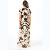 Riviera Sun Casual Short Sleeve Maxi Dress with Side Slit 21771-CHR-L - 3 of 3