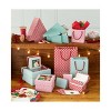 TAG Green & Red Large, Medium and Small Holiday Scallop Window Top Display Gift Boxes, Set of 3 - 2 of 2