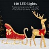 Best Choice Products Lighted 2D Reindeer & Sleigh Set Outdoor Décor w/ Warm White LED Lights - image 4 of 4