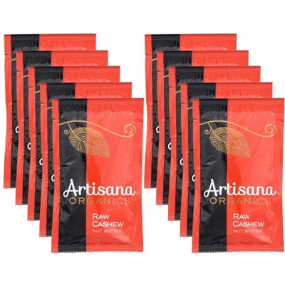 Artisana Organics Raw Cashew Nut Butter Squeeze Pack - Case of 10/1.06 oz