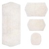 Waterford Collection Cotton Tufted Set of 4 Bath Rug Set - Home Weavers - 2 of 4