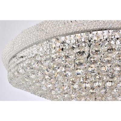 Primo 36" Chrome 28-Light Royal Cut Crystal Chandelier