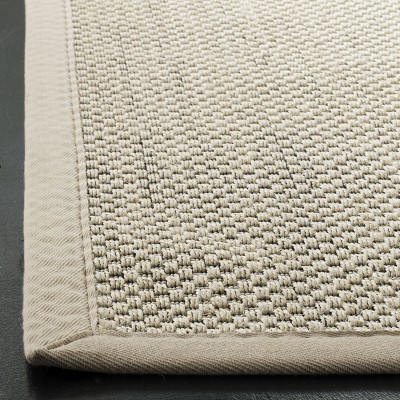 Hand-Knotted Black and Ivory Cotton Area Rug, 6' x 9'