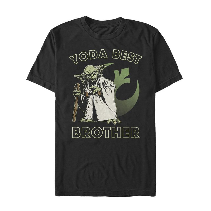 Men's Star Wars Yoda Best Brother T-Shirt, 1 of 5