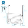 iDesign Classico Over Cabinet Steel Wire Bakeware Organizer - Chrome - 3 of 4