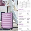 3 Piece Luggage Set with Spinner Wheels Expandable ABS+PC Hardside Suitcases for Travel 20/24/28 Inch - Cuddlewood - 4 of 4