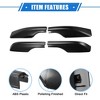 Unique Bargains Car Roof Rack Side Rails End Cover Cap for Toyota Land Cruiser LC200 J200 2008-2021 Plastic Black 4pcs - 4 of 4