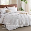 100% Washed Cotton Duvet Cover Minimalist Cotton Duvet Cover for All Seasons GentleSoft™ Plain Simple Bedding Set - 2 of 4