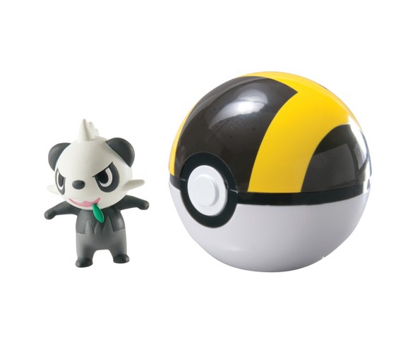 Pokemon Clip 'N' Carry Poke Ball with Figure Alolan Pancham and Ultra Ball