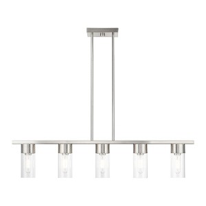 Livex Lighting Carson 5 - Light Chandelier in  Brushed Nickel - 1 of 4