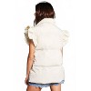 Women's Ruffle Sleeve Crop Down Vest - BUCKETLIST - 3 of 3