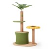 EROMMY 31.5" Cat Tree For Indoor Small Cats, Cute Sunflower Cat Tower, Scratching Post, And Leaf Platforms - 2 of 3