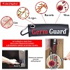 dbest products 01-848 Germ Gard Pocket Sized Contactless Touch Free Personal Protection Equipment Handle Cushion Cover for Doors and Surfaces (4 Pack) - 2 of 4