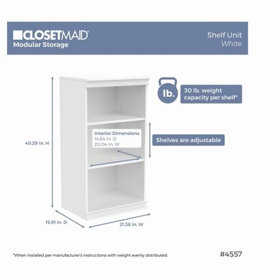White Adjustable Wood Stackable Kids Shelf Unit