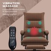 Okak Executive Office Chair with Massage Function, 6 Vibration Points Heated Computer Chair with Footrest and Armrest, Comfy Chair for Home - 3 of 4