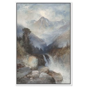 Art Remedy Mountain of the Holy Cross 1890 Vintage Landscape Art  Framed - 1 of 4