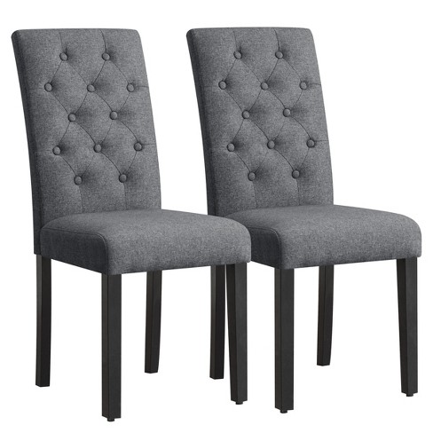 Subrtex Upholstered Parsons Chair Linen Fabric Dining Chair, Set Of 2 - image 1 of 2