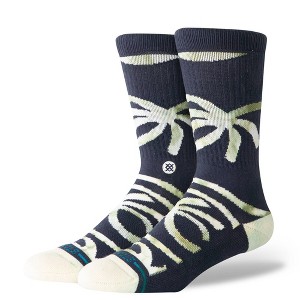 STANCE Men's Palm Twist Tie-Dye Crew Socks - Navy Blue 6-12 - 1 of 4