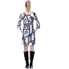 Women's 3/4 Bell Sleeve Genevieve Dress - White Mark - 3 of 3
