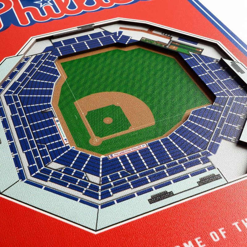8&#34; x 32&#34; MLB Philadelphia Phillies 3D Stadium Banner, 3 of 5