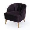 APRILSOUL Altay Velvet Upholstered Accent Chair,Stylish for Living Room,Bedroom,Single Box, Sturdy & Comfortable - 3 of 4