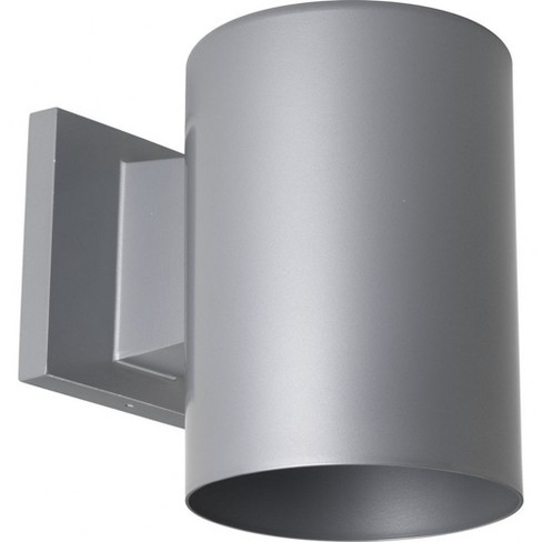 Progress Lighting, Cylinder Collection, 1-Light Wall Sconce, Metallic Gray, Porcelain Shade - image 1 of 2