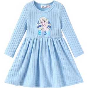 Disney Frozen Kids Girls Casual Fall A Line Dresses - 1 of 4