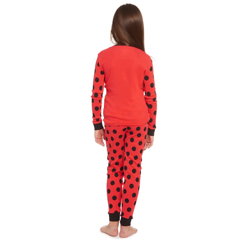 Miraculous Ladybug Vesperia Rena Rouge Girls Pullover Pajama Shirt and Pants Sleep Set Little Kid to Big Kid, 4 of 10