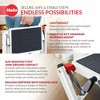 Hailo MK60 Mini Steel Step Stool with Foldable Design, Anti-Slip Feet and Stairs, Carry Handle, Safety Release Feature and 330 lbs Capacity, White - 3 of 4