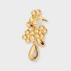 Floral Crystal Drop Earrings - A New Day™ - 3 of 3