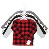 Hudson Baby Infant Boy Thermal Long Sleeve Tees 5pk, Buffalo Plaid Moose - 2 of 4