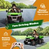 24V 2 Seater Ride on Car Dump Truck, 4WD Powerful Kids UTV w/2.4G Remote, 3 Adjustable Speed, Bluetooth Music, Spring Suspension - 2 of 4