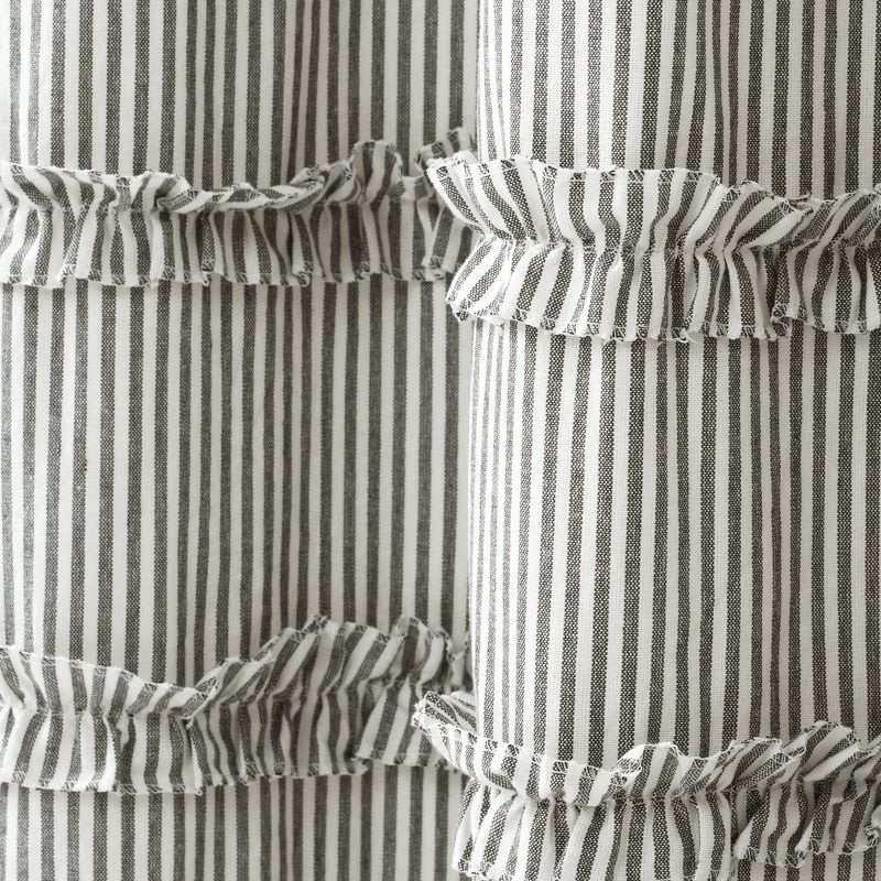 Vintage Stripe Yarn Dyed Cotton Shower Curtain Denim - Lush Décor, 6 of 9
