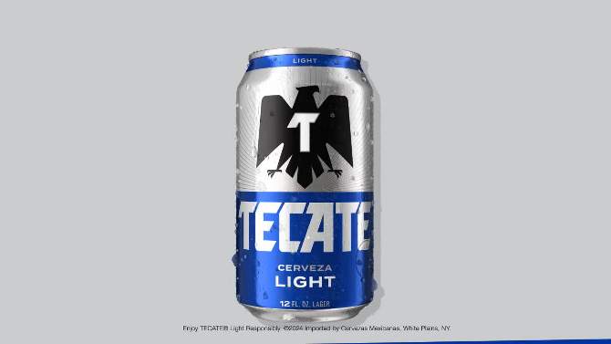 Tecate Light Beer - 24pk/12  fl oz Cans, 2 of 8, play video