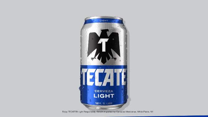 Tecate Light Mexican Lager Beer - 18pk/12 fl oz Cans, 2 of 8, play video