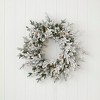 Christmas Dandan Flocked Pine Wreath - image 2 of 4