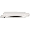 Durable Round Toilet Seat with Slow Soft Close - Easy to Install and Clean, Never Loosens, Fits Most Round Toilets - 2 of 4