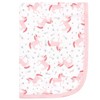 Hudson Baby Infant Girl Cotton Swaddle Blankets, Coral Unicorn, One Size - 2 of 3