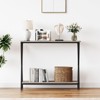 31.4" Console Table with Shelf, 2-Tier Narrow Entryway Table , Sofa Table, Console Tables for Entryway - 3 of 4