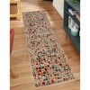 Contemporary Geometric Cobblestone Runner or Area Rug by Blue Nile Mills - 2 of 4