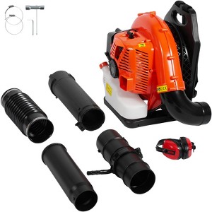 VEVOR Backpack Leaf Blower, 79CC 2-Cycle Gas Leaf Blower with 3L Fuel Tank, 930CFM Air Volume 184MPH Speed, Ideal for Lawn Care, Leaf Cleaning - 1 of 4