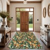 Washable Floral Area Rug with Non-Slip Backing, Stain-Resistant Low Pile Carpet, Farmhouse Style Mat for Living Room and Bedroom - 3 of 4