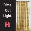 HLC.ME Florence Floral & Birds Back Tab Rod Pocket - Light Blocking Darkening Window Curtains, Set of 2 - 4 of 4