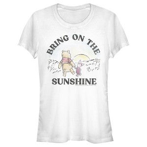 Juniors Womens Winnie the Pooh Bring on the Sunshine T-Shirt - 1 of 4