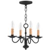 Livex Lighting Heritage 4 - Light Chandelier in  Black - 4 of 4