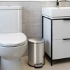 iTouchless Step Pedal Bathroom Trash Can with AbsorbX Odor Filter and Removable Inner Bucket 2 Gallon Semi-Round Stainless Steel - 2 of 4
