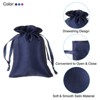 Unique Bargains Smooth Soft Wedding Christmas Satin Bags with Drawstring 3 Pcs - 3 of 4